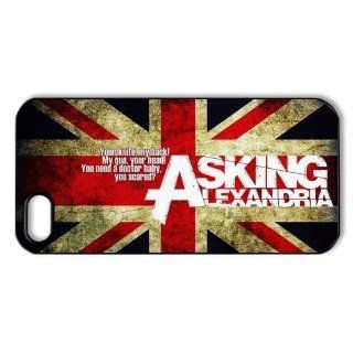 DIY Dream 2 Music Band Design Asking Alexandria Print Black Case With Hard Shell Cover for Apple iPhone 5/5S Cell Phones & Accessories