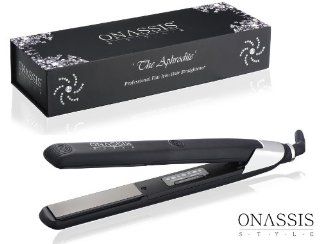 PROFESSIONAL FLAT IRON HAIR STRAIGHTENER   Premium Ceramic Tourmaline Plates. Highest Quality Salon Grade Ceramic Flat Iron   PERFECT to Use As a Flat Iron, Hair Curler, Hair Straightener or Hair Styler to Create Soft Waves, Straight Smooth Hair and other 
