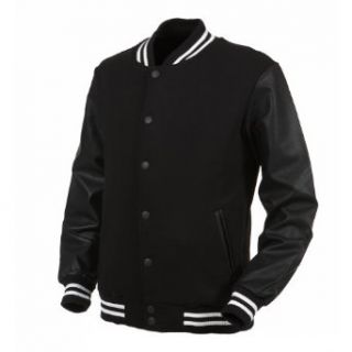 Angel Cola Men's Varsity Cotton & Synthetic Leather Baseball Letterman Jacket at  Mens Clothing store