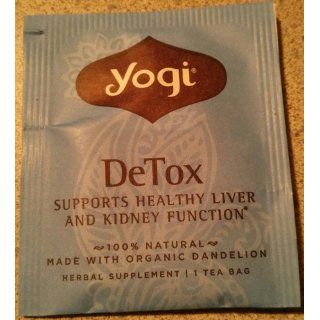 Yogi DeTox Tea, 16 Tea Bags (Pack of 6)  Herbal Teas  Grocery & Gourmet Food