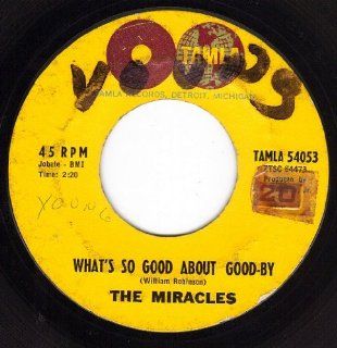 What's So Good About Good By/I've Been Good To You (VG 45 rpm) Music