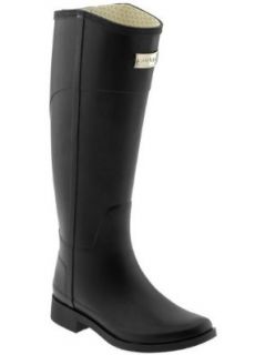 Hunter Cece Tall Rain Boots Black Women's Size 5 Shoes