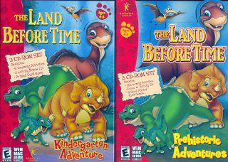The Land Before Time 2 PC Kids Games Box Set (Kindergarten Adventure & Prehistoric Adventure) Software