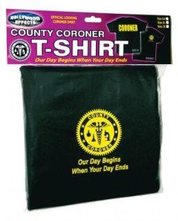 County coroner t shirt our day begins when your day ends black lg (Package Of 6) Half Case Health & Personal Care