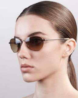 Oliver Peoples AERO 57 Metal Polarized Sunglasses, Java