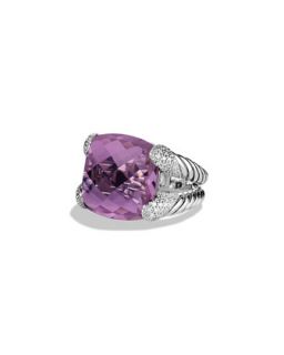 David Yurman Color Cocktail Ring with Amethyst and Diamonds