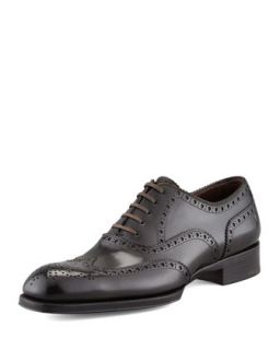 Tom Ford Edward Wing Tip Oxford, Green