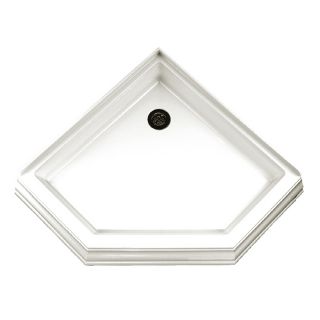 American Standard 36.25 in L x 36.125 in W White Acrylic Neo Angle Corner Shower Base