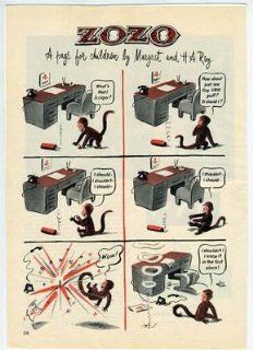 ZOZO Cartoon 1950's Became Curious George the Monkey  
