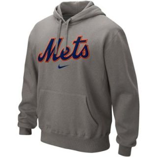 Nike New York Mets Classic Pullover Hoodie   Gray