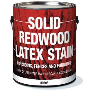 Olympic 1 Gallon Redwood Solid Exterior Stain
