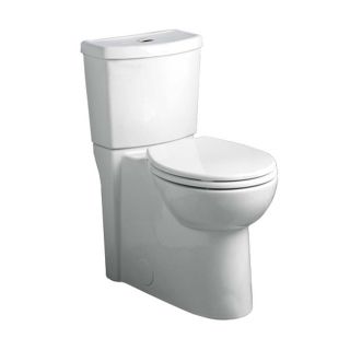 American Standard Studio White 1.1 GPF 12 in Rough In WaterSense Round Dual Flush 2 Piece Comfort Height Toilet