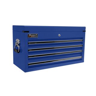 Homak Professional 14.25 in x 26.25 in 4 Drawer Ball Bearing Steel Tool Chest (Blue)
