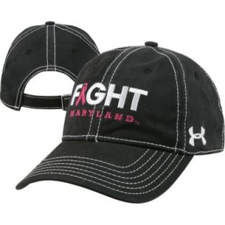 Maryland Terrapins Womens Under Armour Breast Cancer Awareness Cotton Charged Adjustable Hat