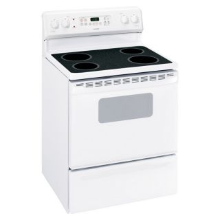 Hotpoint 30 in Smooth Surface Freestanding 5 cu ft Self Cleaning Electric Range (White)