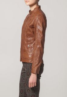 Cigno Nero VICTORIA   Leather jacket   brown