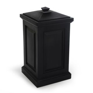 Mayne 45 Gallon Black Outdoor Garbage Can