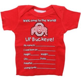 Ohio State Buckeyes Welcome to the World T Shirt   Scarlet