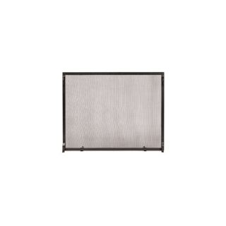 ACHLA Designs Graphite  Panel Fireplace Screen