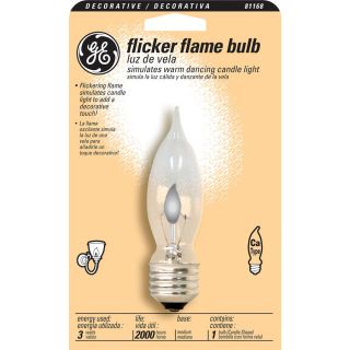 GE 3 Watt Soft White Decorative Incandescent Light Bulb