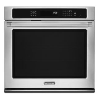 KitchenAid Pro Line 30 in Self Cleaning Convection Single Electric Wall Oven (Stainless Steel)