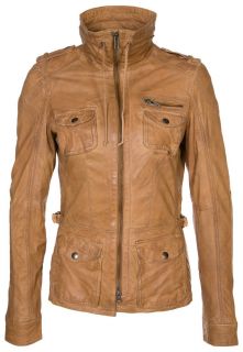 Jofama   EDITH   Leather jacket   beige