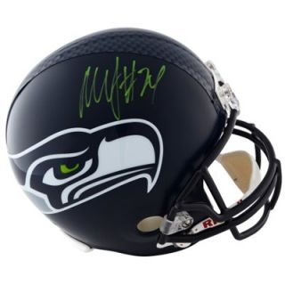 Marshawn Lynch Seattle Seahawks Autographed Riddell Replica Helmet with Green Signature