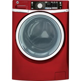 GE 4.5 cu ft High Efficiency Front Load Washer with Steam Cycle (Ruby Red) ENERGY STAR