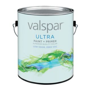 Valspar Ultra 128 fl oz Interior Semi Gloss White Latex Base Paint and Primer in One with Mildew Resistant Finish