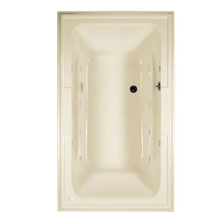 American Standard Town Square 72 in L x 42 in W x 22 in H Linen Acrylic Rectangular Drop In Whirlpool Tub and Air Bath