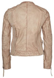 Pepe Jeans DERBYSHIRE   Leather jacket   beige