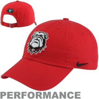 Nike Georgia Bulldogs Mascot Heritage 86 Adjustable Performance Hat   Red