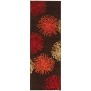 Safavieh Soho 2 ft 6 in W x 12 ft L Brown Wool Runner