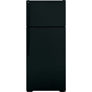 GE 18.1 cu ft Top Freezer Refrigerator (Black) ENERGY STAR