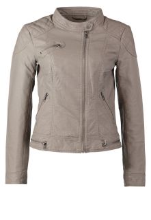 ONLY   ALYNA   Faux leather jacket   grey