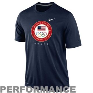 Nike USA Circle Sochi Dri FIT Performance T Shirt   Navy Blue   FansEdge
