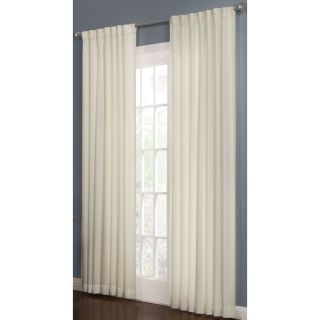 allen + roth Beeston 84 in L Solid Snow Thermal Back Tab Window Curtain Panel