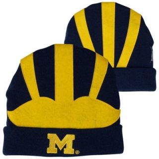 Michigan Wolverines Mascot Knit Hat   Navy Blue