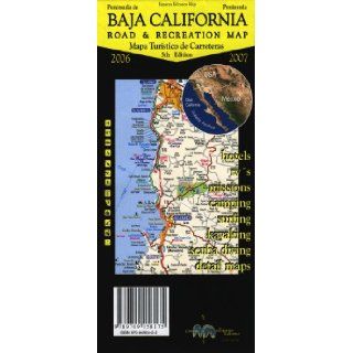 Baja California Peninsula Road & Recreation Map (Spanish and English Edition) Carlos Esparza Ramon 9789709495409 Books