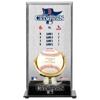 Boston Red Sox 2013 MLB World Series Champions Gold Glove Logo Baseball Display Case