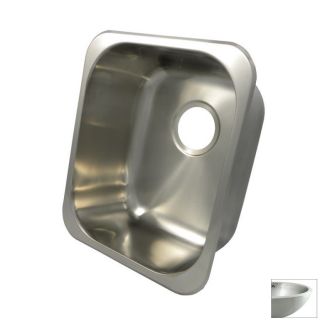 Opella 18 Gauge Single Basin Undermount Stainless Steel Bar Sink