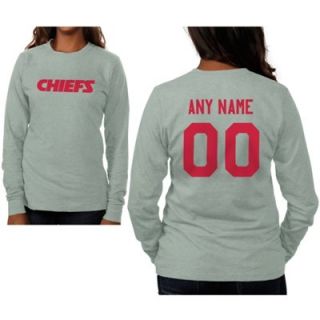 Kansas City Chiefs Womens Custom Any Name & Number Long Sleeve T Shirt  