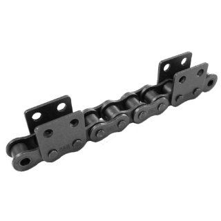 Roller chain with straight attachments 12 B 1 M2 6xp attachments wide version on both sides