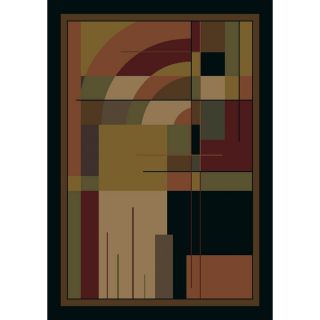 Shaw Living Sunset Mesa 47 in x 5 ft 3 in Rectangular Multicolor Geometric Area Rug