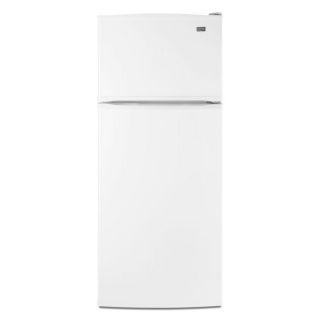 Maytag 17.54 cu ft Top Freezer Refrigerator with with Single Ice Maker (White)