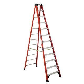 Werner 12 ft Fiberglass 300 lbs Type IA Step Ladder