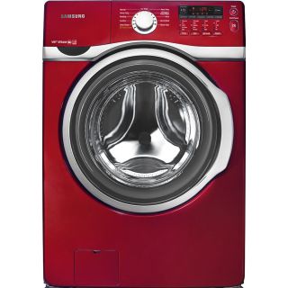 Samsung 3.9 cu ft High Efficiency Front Load Washer with Steam Cycle (Red) ENERGY STAR