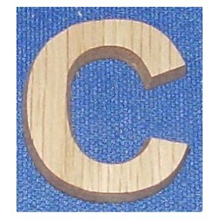1 inch wood letter C   House Numbers  