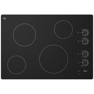 Whirlpool 30 in Smooth Surface Electric Cooktop (Black)