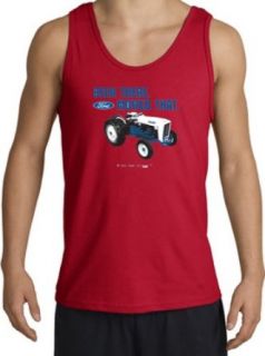 Ford Tractor BEEN THERE MOWED THAT Classic Adult Tanktop   Red Clothing